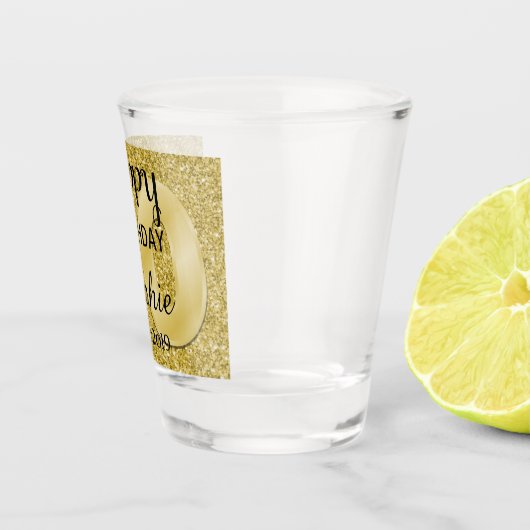Aangepaste 50e verjaardag shot glas (Rechts)