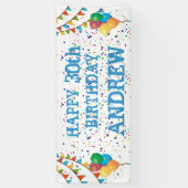 Aangepaste 50e verjaardag Tribute Banner (Verticaal)