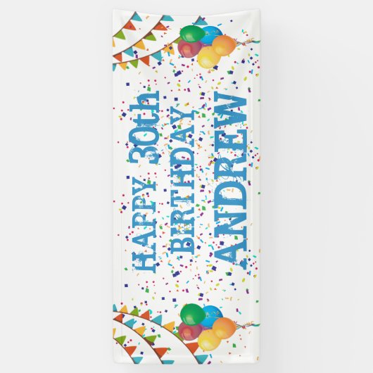 Aangepaste 50e verjaardag Tribute Banner (Verticaal)