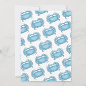 Aangepaste 50ste verjaardag Waterverf Krab Vis en  Kaart (Achterkant)