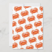 Aangepaste 50ste verjaardag Waterverf Krab Vis en  Kaart (Achterkant)