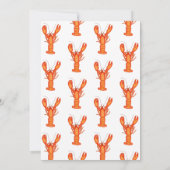 Aangepaste 50ste verjaardag Waterverf Kreeft Vis e Kaart (Achterkant)