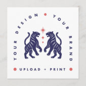 Aangepaste 5.25" platte kaart | Ontwerp upload vie (Voorkant)