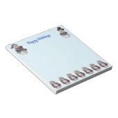 Aangepaste 5,5 x 6-inch Snowman-bal Notitieblok (Schuin)