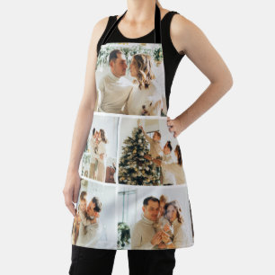 Aangepaste 5 Foto Collage All-Over Print Schort
