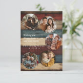 Aangepaste 5 foto collage Easter briefkaart (Staand voorkant)