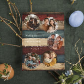 Aangepaste 5 foto collage Easter briefkaart