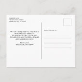 Aangepaste 5 Foto Collage Newborn Baby geboorte Aankondigingskaart (Achterkant)