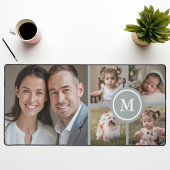 Aangepaste 5 Foto Collage Sage Green Family Bureaumat