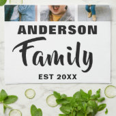 Aangepaste 5 foto theedoek (Gevouwen)