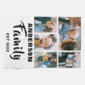 Aangepaste 5 foto theedoek (Horizontaal)