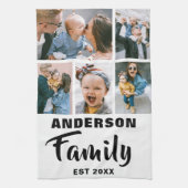 Aangepaste 5 foto theedoek (Verticaal)