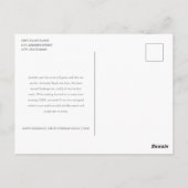 Aangepaste 5 foto's Black Gold Typography Holiday Briefkaart (Achterkant)