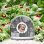 Aangepaste 5 Foto's Collage Business Logo Christma Sneeuwbol (Kerstmis)