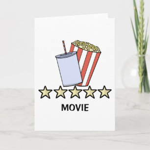 Aangepaste 5 sterren filmrecensie Popcorn-drank Fi Kaart