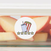 Aangepaste 5 sterren filmrecensie Popcorn-drank fi Labels (Aangebracht)