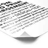 Aangepaste 5 "x7" Portret Fotovergroting Print Foto Afdruk (Hoek)