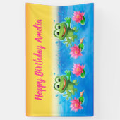 Aangepaste 5 'x 3' Leapfrog Verjaardag vinyl Banne Spandoek (Verticaal)