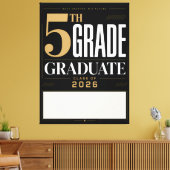 Aangepaste 5e klas afgestudeerde 2026 Naam Canvas Afdruk (Insitu (Woonkamer))