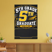 Aangepaste 5e klas afgestudeerde 2026 Varsity Canvas Afdruk (Insitu (Woonkamer))