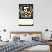 Aangepaste 5e klas afgestudeerde klas van 2026 canvas afdruk (Insitu (Slaapkamer))