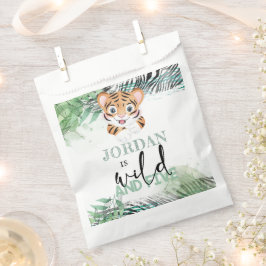 Aangepaste 5e verjaardag Lion Oerwoud Favor Bag Bedankzakje