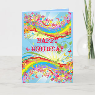 Aangepaste 5x7 Happy Birthday-kaarten Kaart