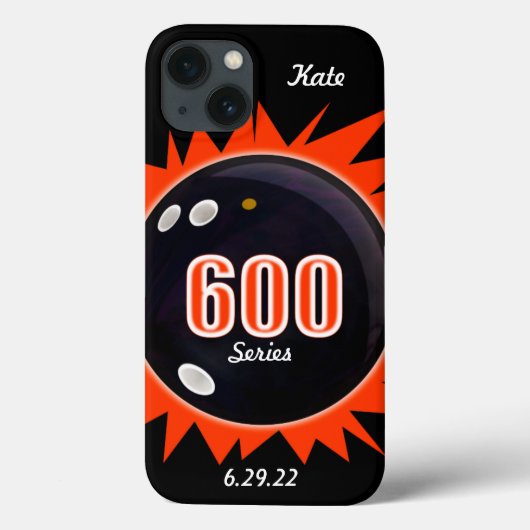 Aangepaste 600 Bowling-reeks, telefoondraagtas Case-Mate iPhone Case (Achterkant)