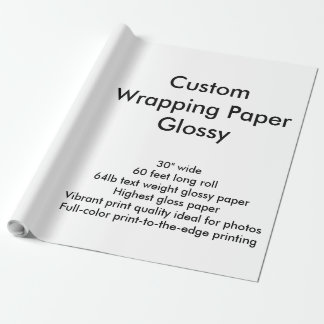 Aangepaste 60-inch glanzend opvulpapier Roll Cadeaupapier