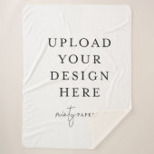 Aangepaste 60 x 80-inch Sherpa Blanket, groot Sherpa Deken (Voorkant)