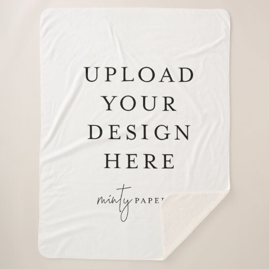 Aangepaste 60 x 80-inch Sherpa Blanket, groot Sherpa Deken (Voorkant)