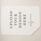 Aangepaste 60 x 80-inch Sherpa Blanket, groot Sherpa Deken (Voorkant (horizontaal))