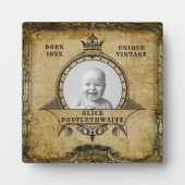 Aangepaste 60e  foto-sjabloon op jaardag fotoplaat (Voorkant)