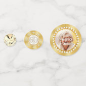 Aangepaste 60e geboortedag-tafeldecoraties, confetti (Voorkanten)