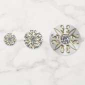 Aangepaste 60e Jubileum tafel Confetti (Voorkanten)