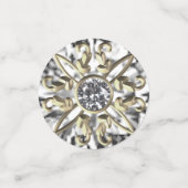 Aangepaste 60e Jubileum tafel Confetti (Kleine voorkant)