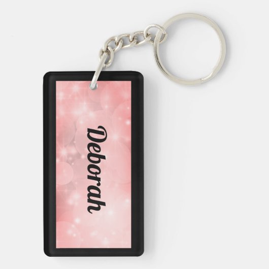 Aangepaste 60e verjaardag Acrylische Sleutelhanger (achterkant)