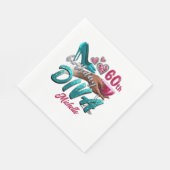 Aangepaste 60e verjaardag Afrikaanse Amerikaanse v Servet (Hoek)