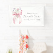 Aangepaste 60e verjaardag Banner Bow Wildflower (Insitu)