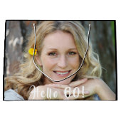 Aangepaste 60e verjaardag hallo 60 groot cadeauzakje (Voorkant)