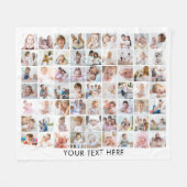 Aangepaste 63 foto's voor uw kleur fleece deken (Voorkant (Horizontaal))
