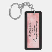 Aangepaste 63e verjaardag Acrylische Sleutelhanger (Voorkant Links)