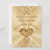 Aangepaste 65th Wedding Jubileum-uitnodigingen Kaart (Voorkant)