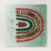 Aangepaste 676-puntenjIGSAW-kerstregenboogji Legpuzzel (Horizontaal)