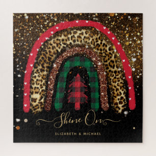 Aangepaste 676-punts jIGSAW-kerstregenboog Legpuzzel