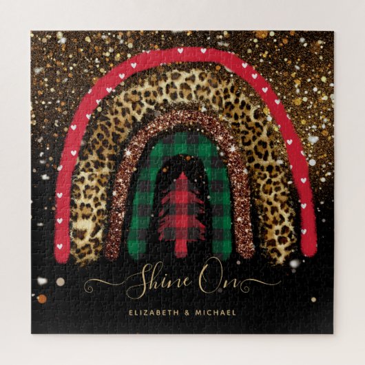 Aangepaste 676-punts jIGSAW-kerstregenboog Legpuzzel (Verticaal)