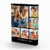 Aangepaste 6 Afbeelding Collage Familienaam Minima Fotoblokken (Rechts)