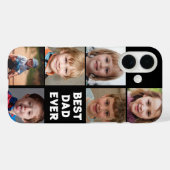 Aangepaste 6-foto collage "Beste vader ooit" Case-Mate iPhone Case (Achterkant (horizontaal))