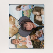 Aangepaste 6 foto collage puzzel - gepersonaliseer (Verticaal)