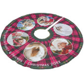 Aangepaste 6 Foto Familie Galerij Plaid Kerstmis Kerstboom Rok (Gekanteld)